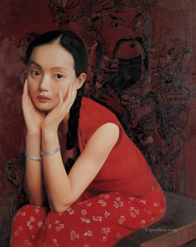 Chino Painting - Chica de Primavera JMJ Chicas Chinas